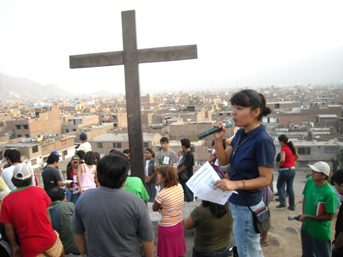 Cross on Pilgrimage in Peru