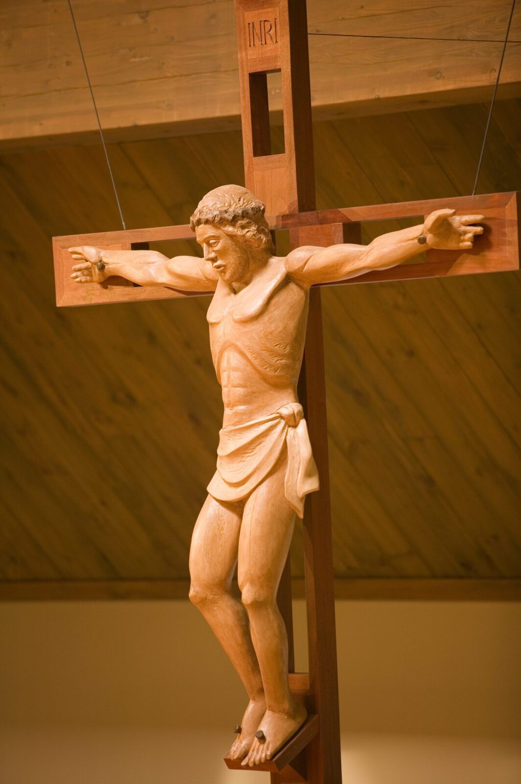Crucifix in the chapel at the University of Portland