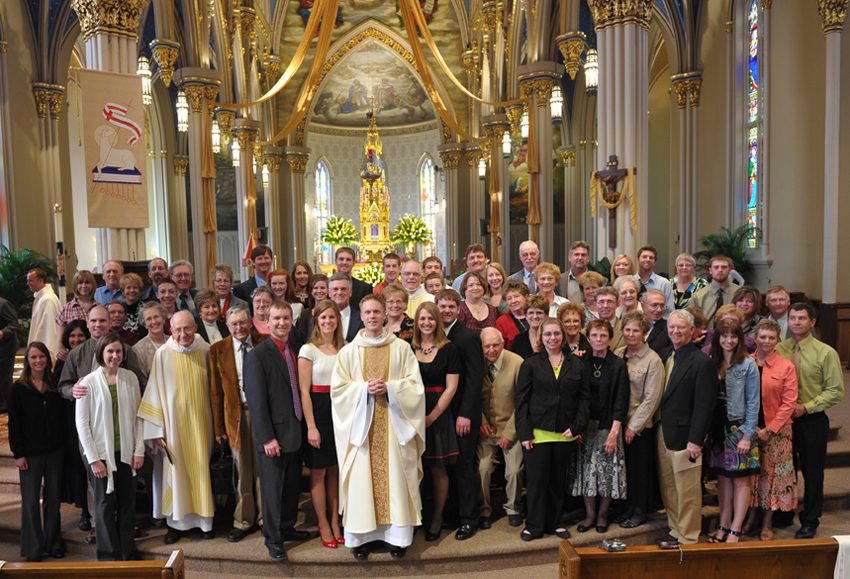 Fr Kevin Grove with family and friends