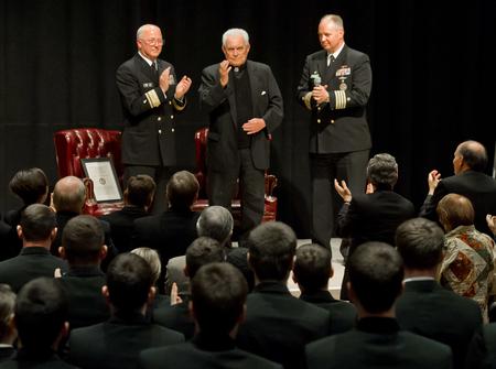 Father Hesburgh named Naval Chaplain
