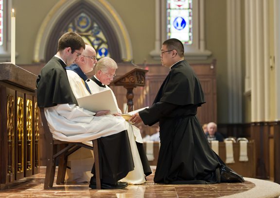 Mr Brian Ching, CSC professing Final Vows