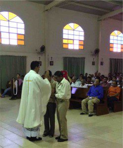 Armando blesses his parents