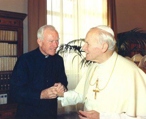 Fr. Patrick Peyton, C.S.C., and Pope John Paul II