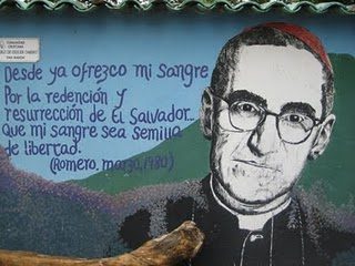 A mural of Archbishop Romero