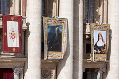 Banner of Saint Andre Bessette on St