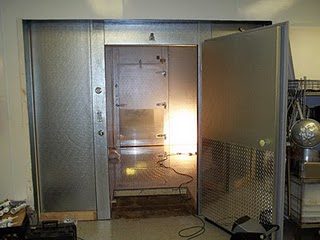 The new walk in refrigerator