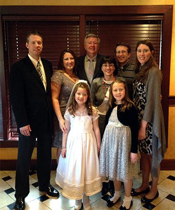 Fr Charlie McCoy, CSC's niece's First Holy Communion