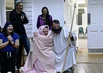 Beard and baby Jesus