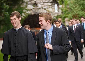 Br DeAgostino, CSC and Rob Yanik