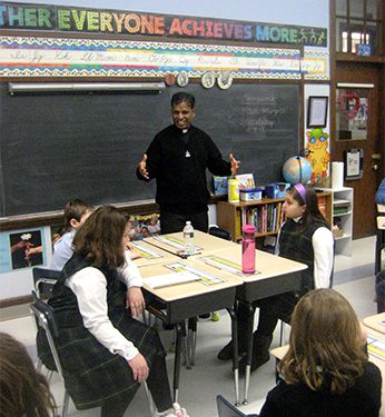 Fr John Britto, CSC teaching