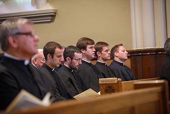 Cathal Kelleher, CSC with fellow seminarians