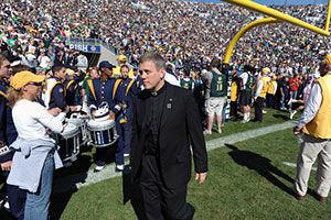 Rev. Mark Thesing, C.S.C., has been appointed chaplain of the University of Notre Dame football team