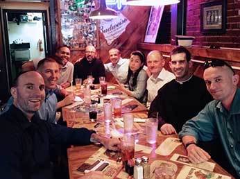 Chaplain students enjoying lunch together