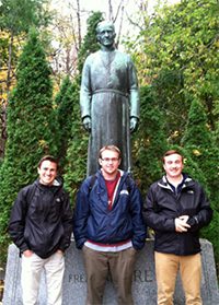Charlie Skinner, Rob Yanik & David Smith on Pilgrimage in Montreal