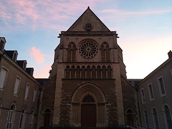 Church of Notre-Dame de Sainte-Croix in Le Mans, France