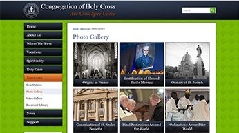 New Website for the Congregation of Holy Cross