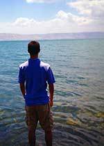 Dennis Strach, CSC in the Sea of Galilee