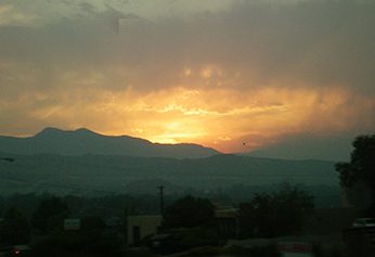 Wildfires at Sunset