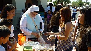 Food sales at St John Vianney Parish in Goodyear, Ariz