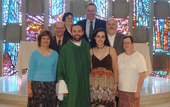 Fr Drew Gawrych, CSC and family