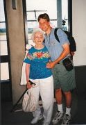Fr Eric Schimmel, CSC with his Grandma