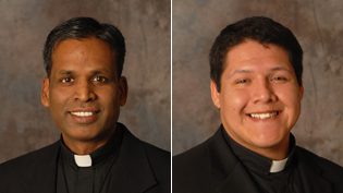 Fr John Britto, CSC and Fr Paul Ybarra, CSC