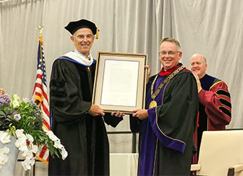Fr John Denning, CSC, President Stonehill College