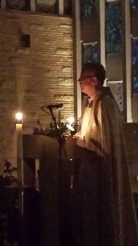 Fr Michael Connors, CSC preaches at Lucernarium