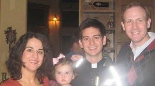Fr Vince Kuna, CSC with some Catholic Youth Adults