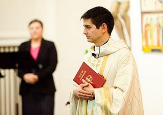 Fr Vince Kuna, CSC at Mass