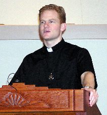 Fr Greg Haake, CSC preaching
