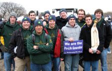 Old Collegians at the 2010 March for Life in Washington, DC