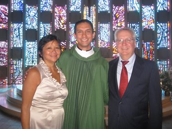 Matt Kuczora, CSC with his parents