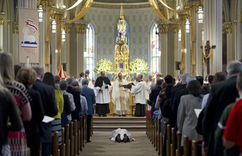 Laying Prostrate during the Litany of Saints