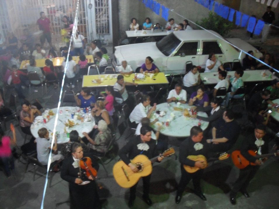 A Mariachi Band plays during dinner