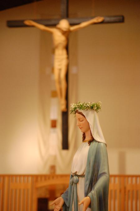 Mary and Jesus at Saint Joseph Parish, South Bend