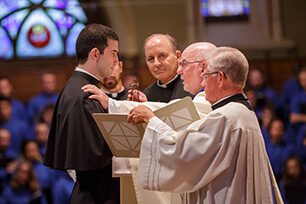 Michael Palmer, CSC With Fr Thomas O'Hara, CSC