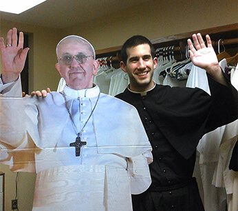 Mike Palmer, CSC With 'Pope Francis'