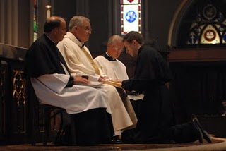 (Now) Fr Charlie McCoy, CSC professing his vows