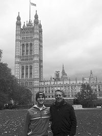 Owen Williams With Fr John DeRiso