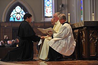 Mr Paul Ybarra, CSC professing Final Vows