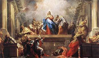 Pentecost, by Restout 1732