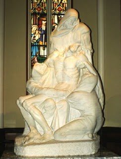 The Ivan Mestrovic Pieta in the Basilica of the Sacred Heart