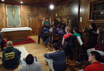 Mass at Log Chapel