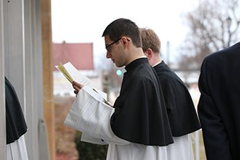 Rev Mr Dennis Strach, CSC and Rev Mr Matt Hovde, CSC