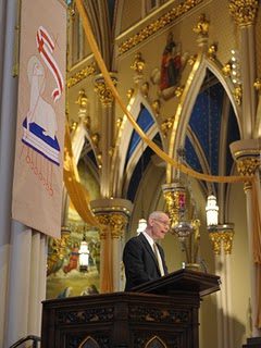 Sacred Heart Basilica at Easter