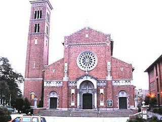 The exterior of Sacred Heart Parish before the hurricane