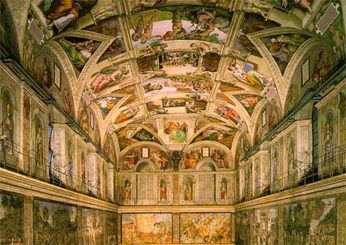 Sistine Chapel in the Vatican in Rome
