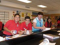 St John Vianney students in the science lab