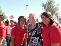 St John Vianney students with 8th grade teacher, Mrs Foyle